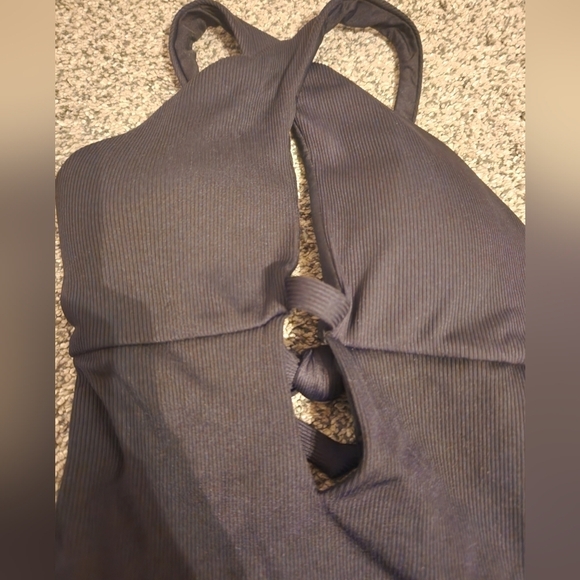 Nwt BECCA by Rebecca Virtue Fine Line Tessa Crossover High Neck One-Piece Sz. Sm - Picture 6 of 9